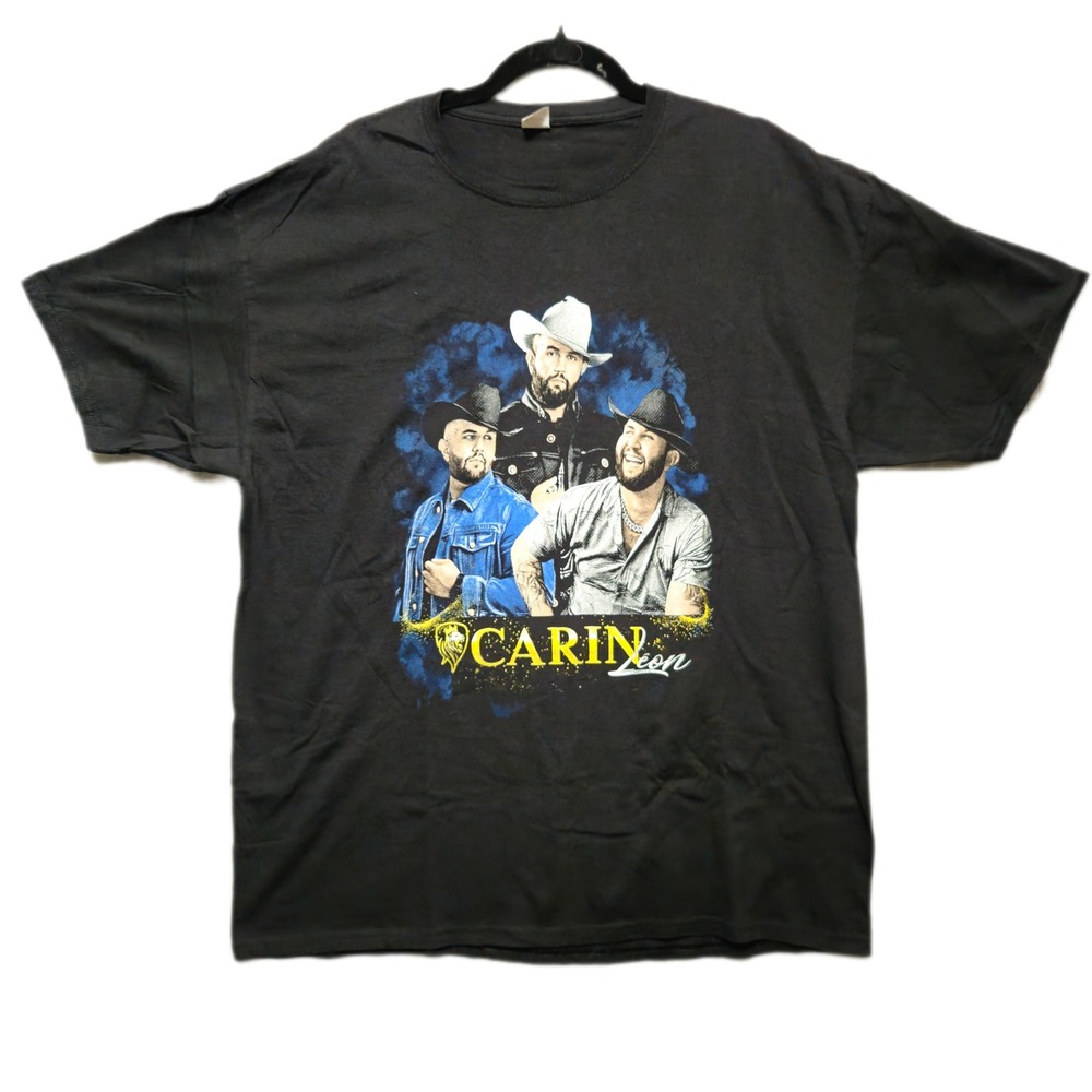 Carin Leon Colmillo De Leche 2023 Tour T-Shirt Black Fruit of the‎ Loom XL